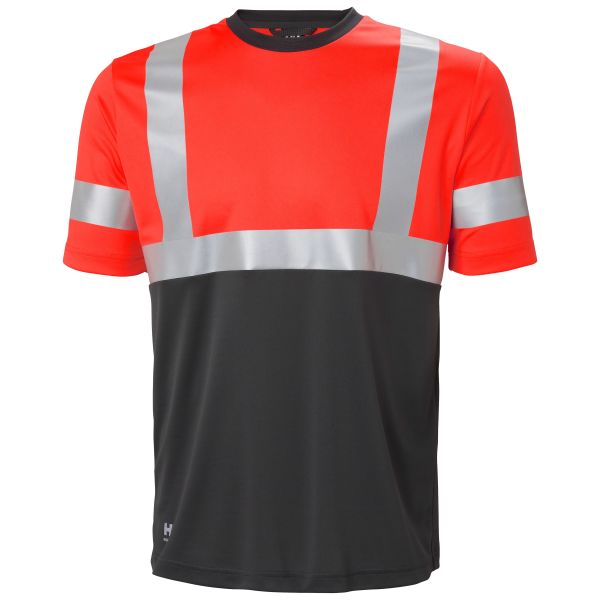 T-skjorte Helly Hansen Workwear Addvis 79254_169 rød/svart, varsel 