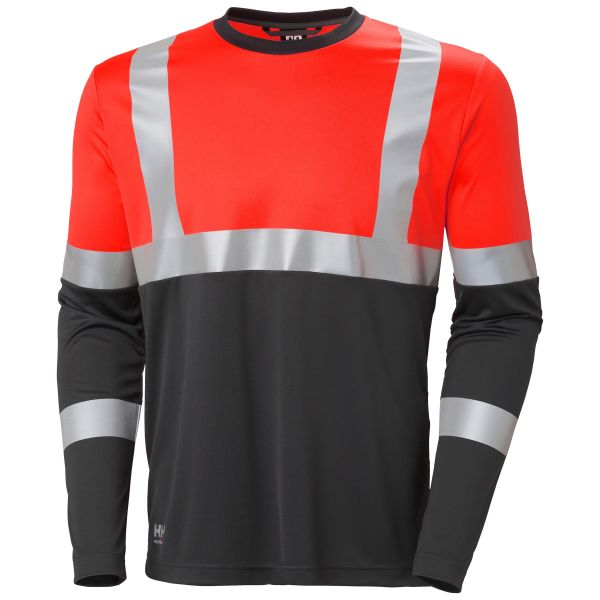 Tröja Helly Hansen Workwear Addvis 79255_169 röd/svart, varsel Röd/Svart S