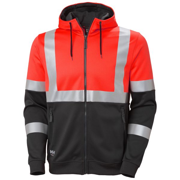 Hættetrøje Helly Hansen Workwear Addvis 79259_169 rød/sort 