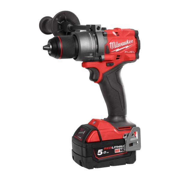 Slagboremaskine Milwaukee M18 FPD3-502X med batteri og oplader 