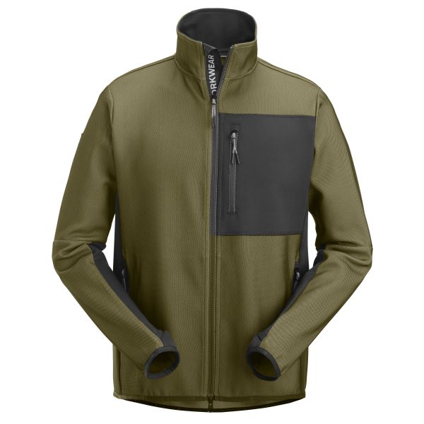 Fleecejacka Snickers Workwear 8045-3100 FlexiWork grön L