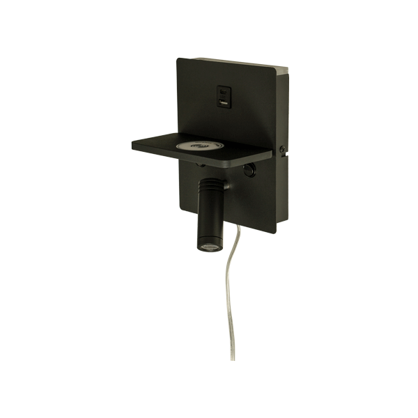 Seinävalaisin Aneta Lighting Astor 10213-15 2,2/3,7 W, USB-A + USB-C 