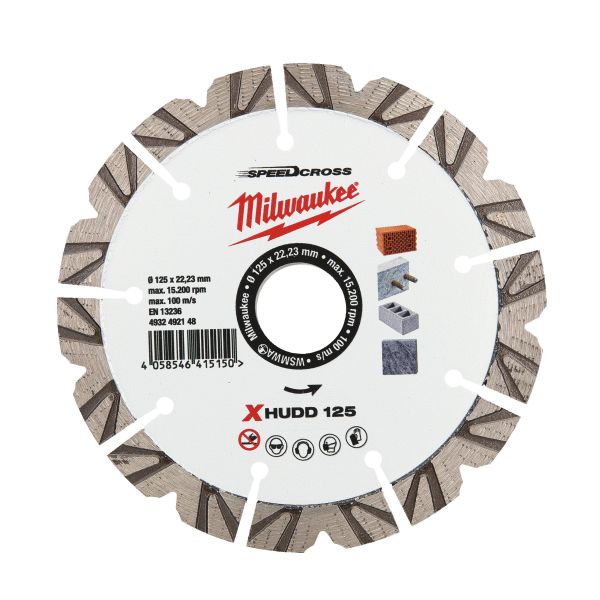 Diamantskive Milwaukee XHUDD125 4932492148  Ø125x22,23 mm