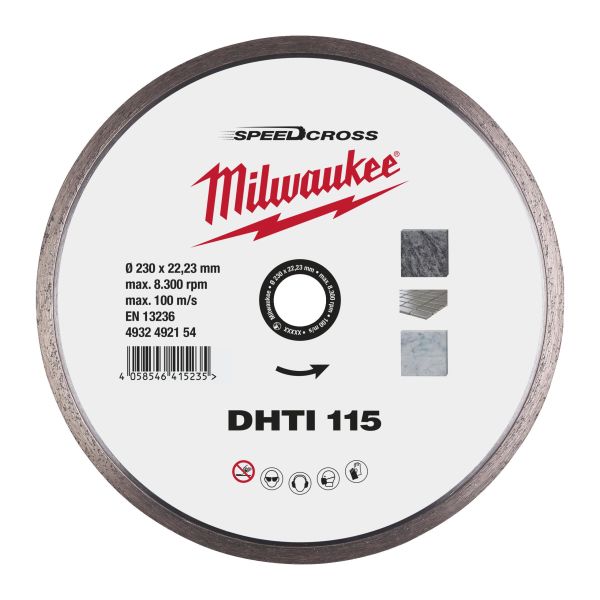 Diamantskive Milwaukee SPEEDCROSS DHTI 4932492154  Ø115x22,23 mm