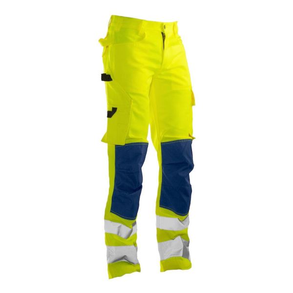 Håndværkerbukser Jobman 2378 gul/marineblå, høj varsel, klasse 2 Gul / Marineblå C50