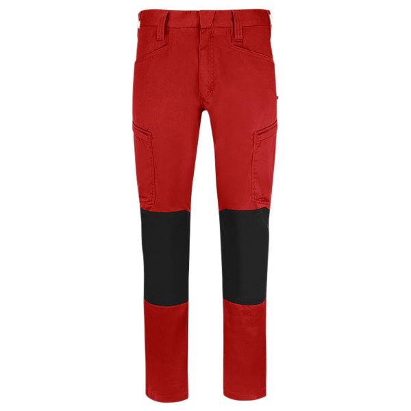 Servicebyxa Texstar FP49 med stretch, röd/svart Röd/Svart 34 30