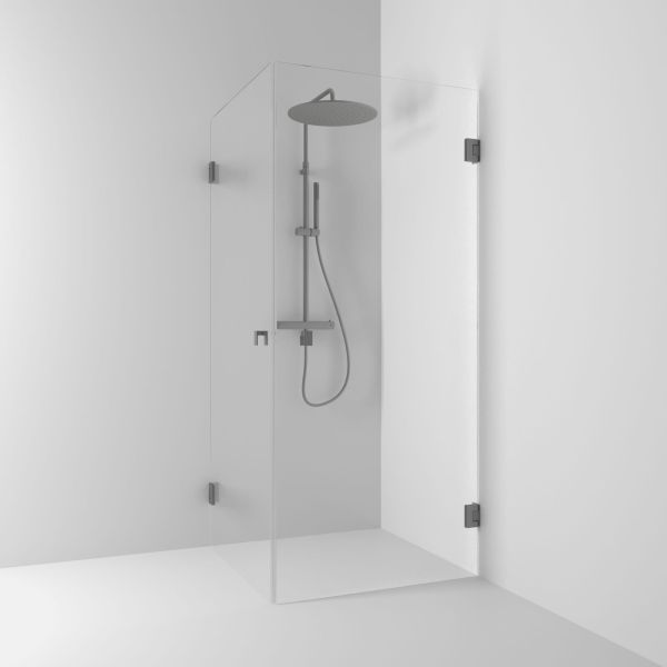 Dusjhjørne Svedbergs 623799 rett, 900 mm, klart glass 