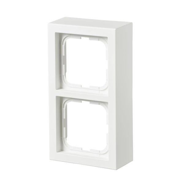 Förhöjningsram ABB 1722S85-884 85 x 40 mm, vit 2-fack