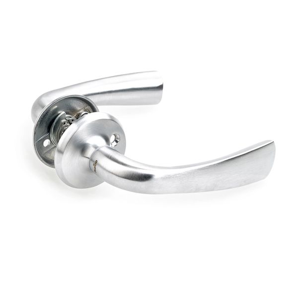 Dörrhandtag Habo 13254 mattborstad krom 