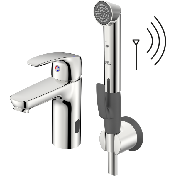 Håndvaskarmatur Oras Safira Hybrid 1001FZ 1-greb, krom Med sidebruser