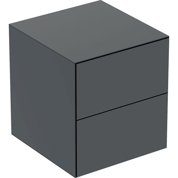 Sivukaappi Geberit ONE 505.077.00.8 45 cm, 2 laatikkoa Musta