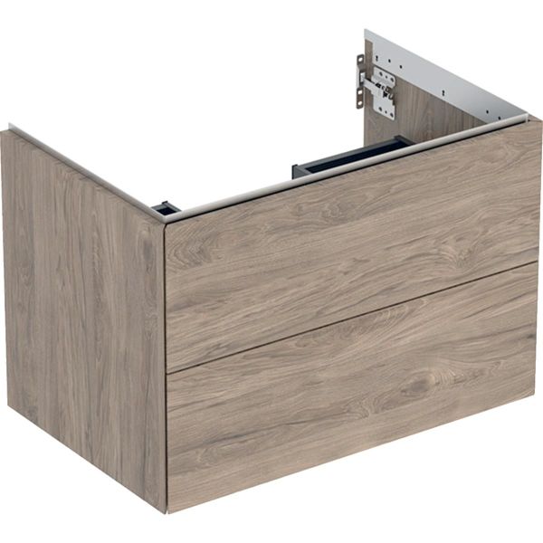 Allaskaappi Geberit ONE 505.262.00.6 75 x 47 cm, 2 laatikkoa Hikkoripuu