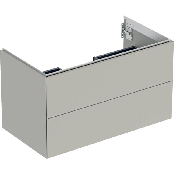 Kommode Geberit ONE 505.263.00.7 90 x 47 cm, 2 skuffer Gråbeige