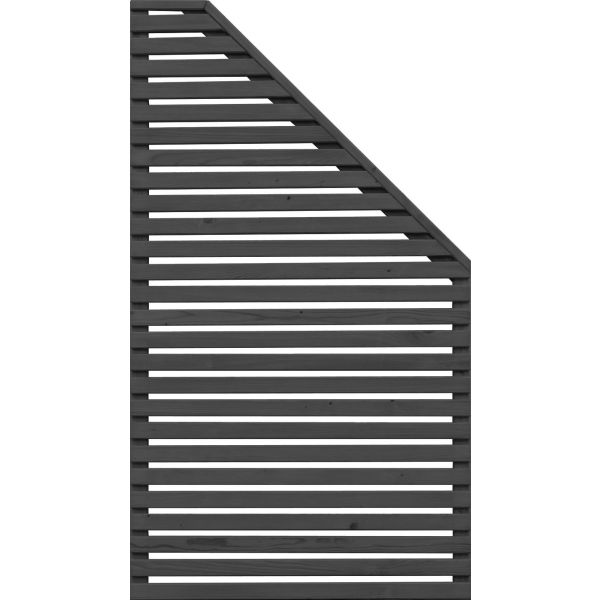 Skärm Jabo Horizont 4 79 x 159 cm, höger, svart 