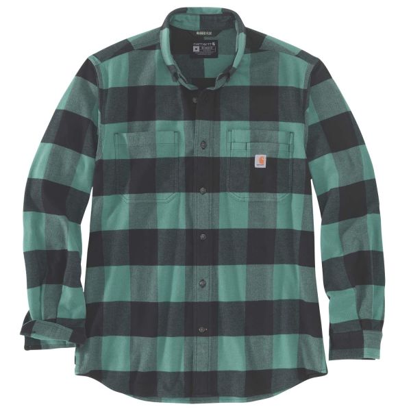 Flanellskjorta Carhartt 105432 grön/svart Grön/Svart L