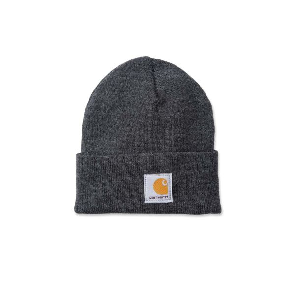 Lue Carhartt A18 Watch Hat  Antrasittgrå