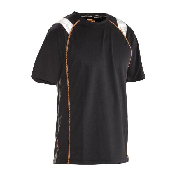 T-skjorte Jobman Vision 5620 svart/oransje XS
