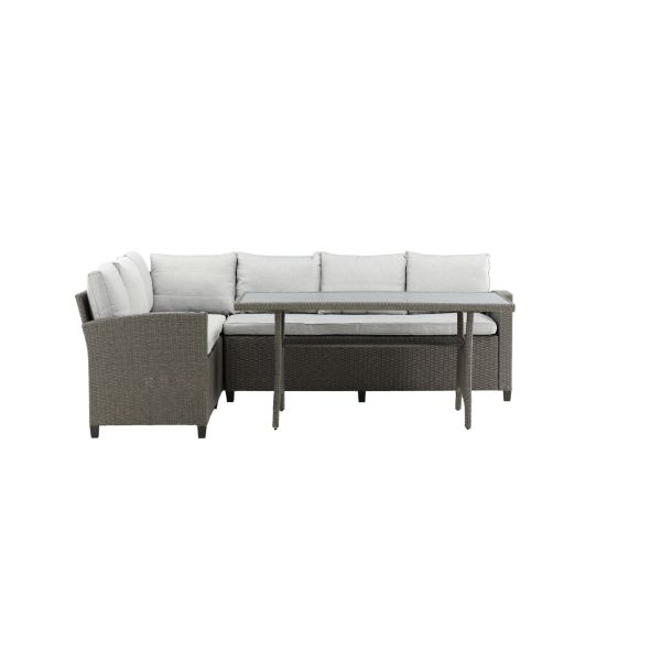 Loungeset Venture Home Bentwood 5811-025 soffa, bord, grått 