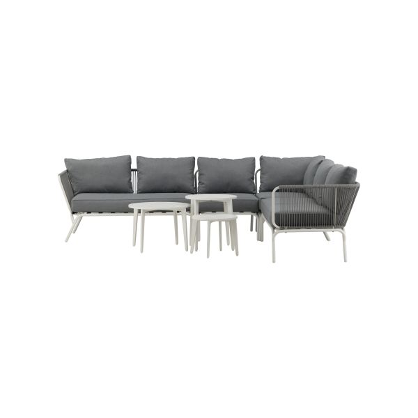 Loungeset Venture Home Roxo 9151-018 soffa, satsbord, grått/vitt 