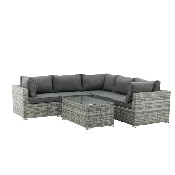 Loungeset Venture Home Amazon 9240-004 soffa, bord, grått 