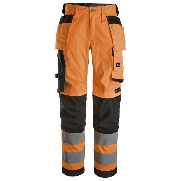 Arbejdsbukse Snickers Workwear 6743 varsel, orange, kort varsel, orange 36
