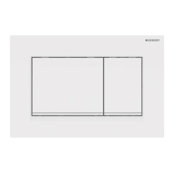 Spyleplate Geberit Sigma 30  hvit, plast