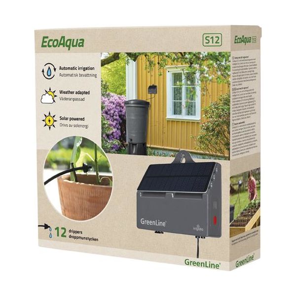 Kompostbeholder GreenLine EcoAqua S12 12 stk dryppdyser 