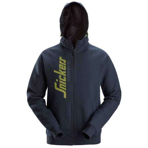 Hættetrøje Snickers Workwear 2846-2800 Med logo, marineblå Marine blå