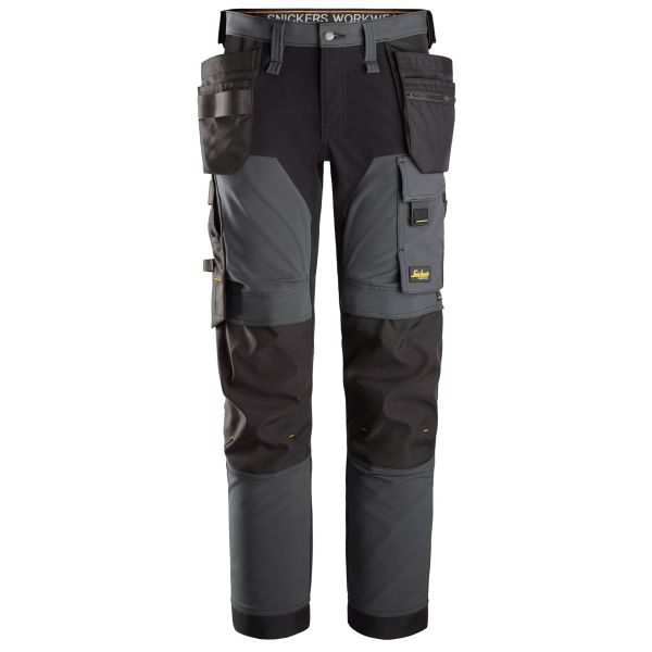 Håndværkerbukser Snickers Workwear 6275-5804 AllroundWork Stretch, grå/sort Grå/sort 56