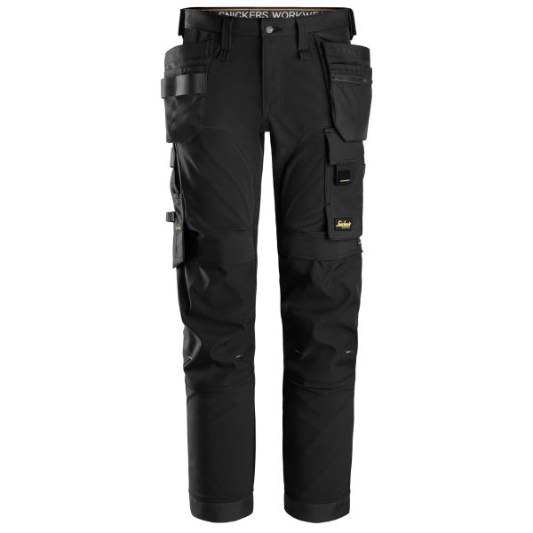 Håndværkerbukser Snickers Workwear 6275-0404 AllroundWork stræk, sort Sort 48