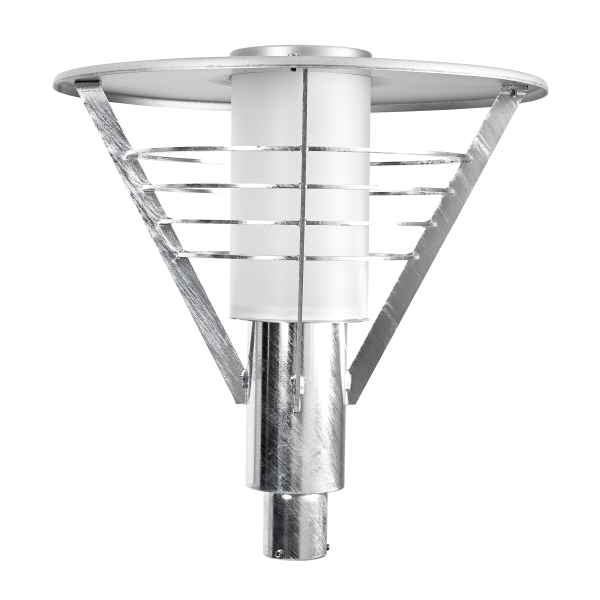 stolpearmatur Westal Domsand Medi 24,7 W, 1 852 lm, 505 × 525 mm Galv/Sølv
