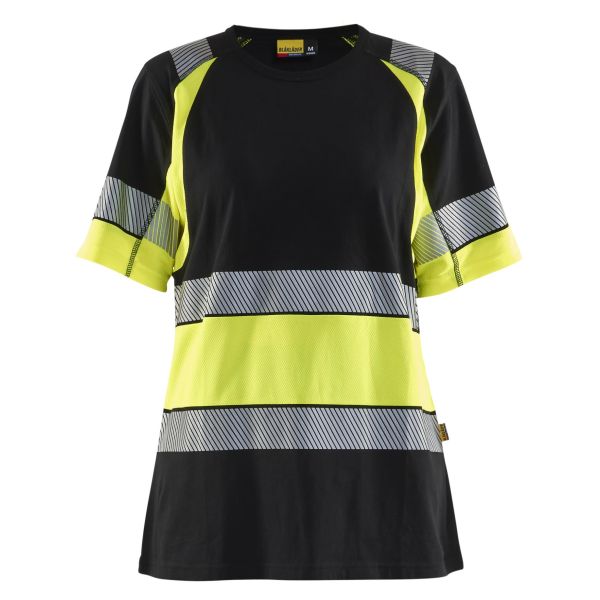 T-skjorte Blåkläder 341010309933XS varsling, svart/gul Svart/gul XS
