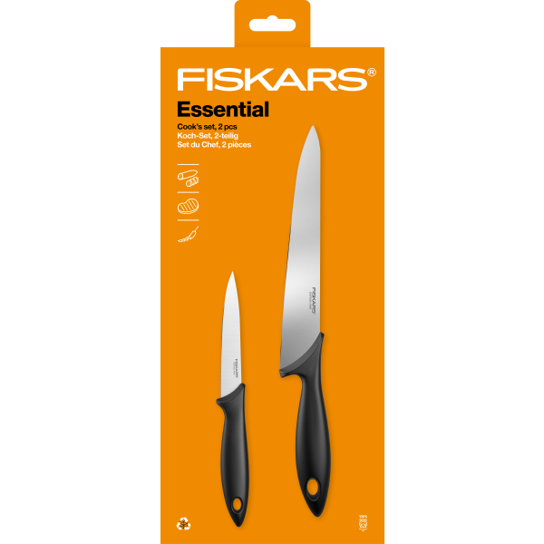 Kniv sæt Fiskars Essential 1065582 2 dele 