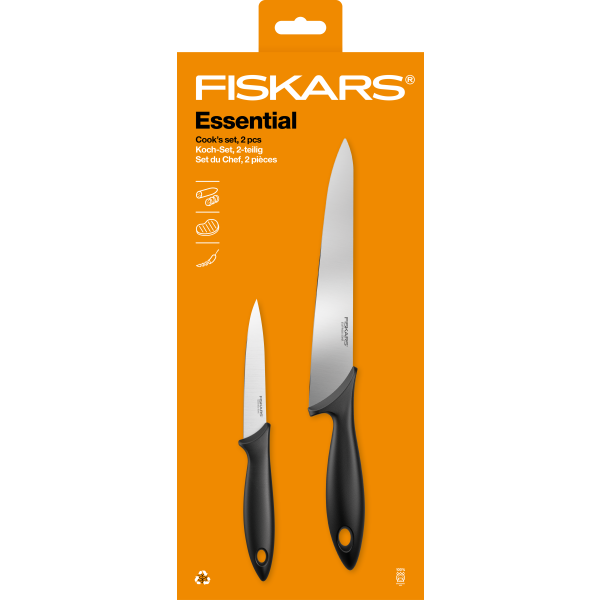 Knivset Fiskars Essential 1065582 2 delar 