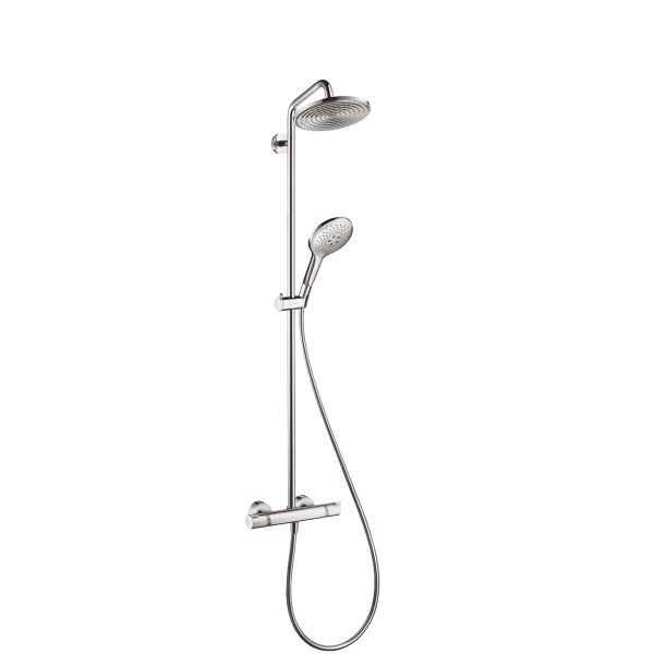 Sadesuihkusetti Hansgrohe Raindance S ylä- ja käsisuihkulla sekä suihkuhanalla 