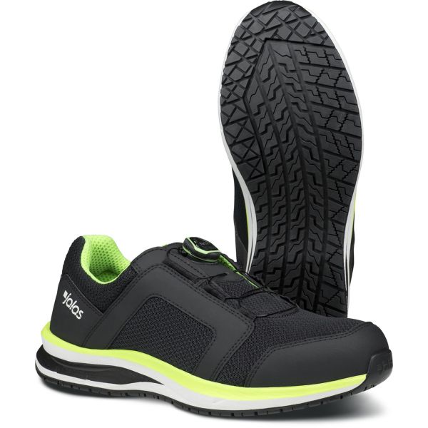 Sikkerhedssko Jalas TEMPUS 5668 S1P, BOA, ESD, sort/gul 40