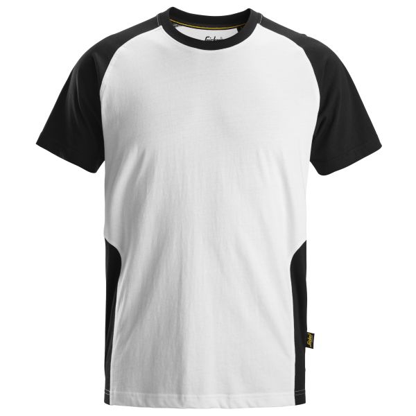 T-paita Snickers Workwear 2550-0904 valkoinen/musta Valkoinen/Musta L