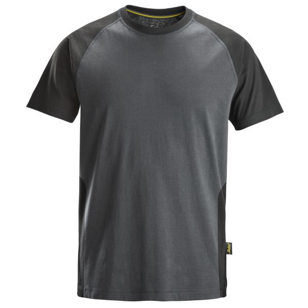 T-skjorte Snickers Workwear 2550-5804 grå/svart Grå/Svart M