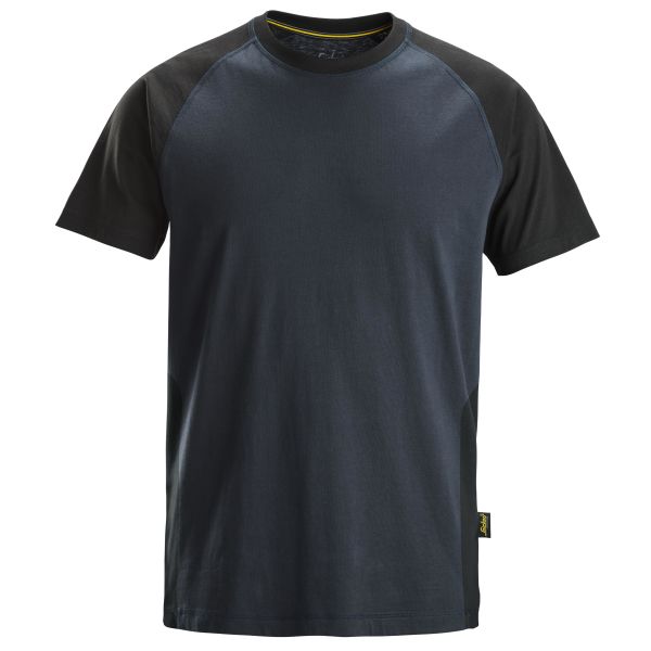 T-paita Snickers Workwear 2550-9504 tummansininen/musta Laivastonsininen/Musta M
