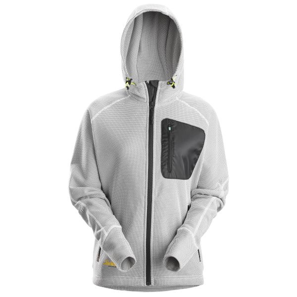 Fleecehuppari Snickers Workwear 8047-0904 FlexiWork valkoinen/musta L