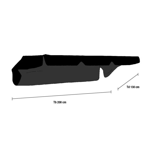 Hammocktak Brafab 1050-8 svart 