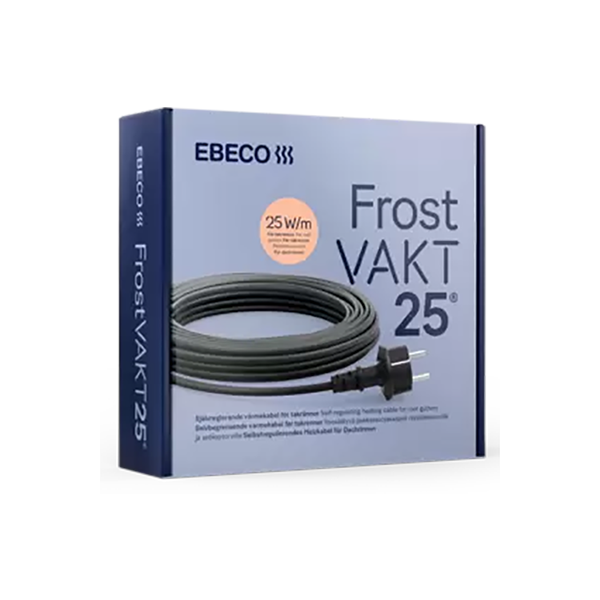 Lämpökaapeli Ebeco Frostvakt 25 itsesäätyvä, 25 W/m 12 m