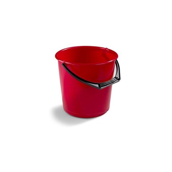 Spand Nordiska Plast Nordic med plastgreb, 10 l Rød