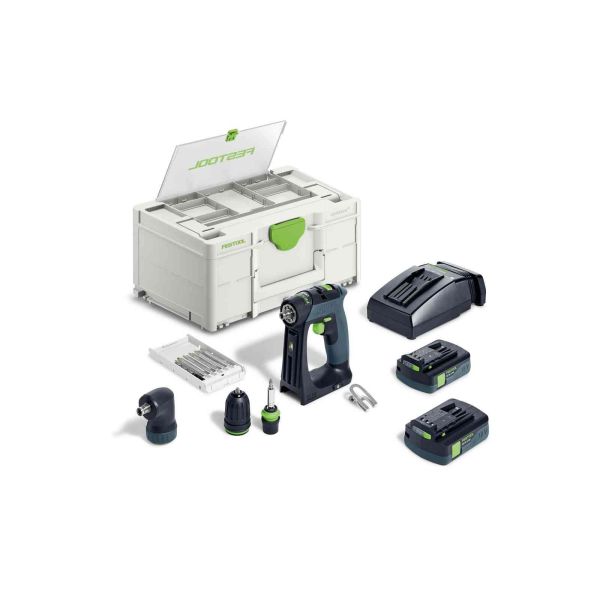 Skruetrækker Festool CXS 18 C 3,0-Set med batteri og oplader 
