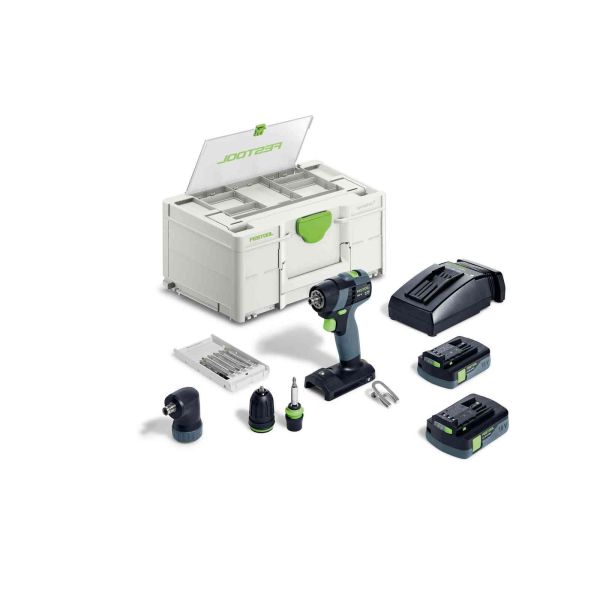 Skruetrækker Festool TXS 18 C 3,0-Set med batteri og oplader 
