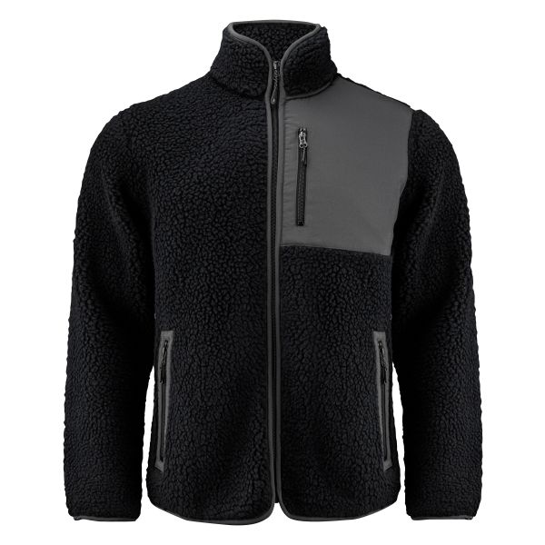 Fleecejakke James Harvest Kingsley Pile  Svart XL