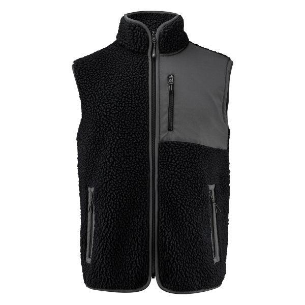 Vest James Harvest Kingsley Pile  Svart S