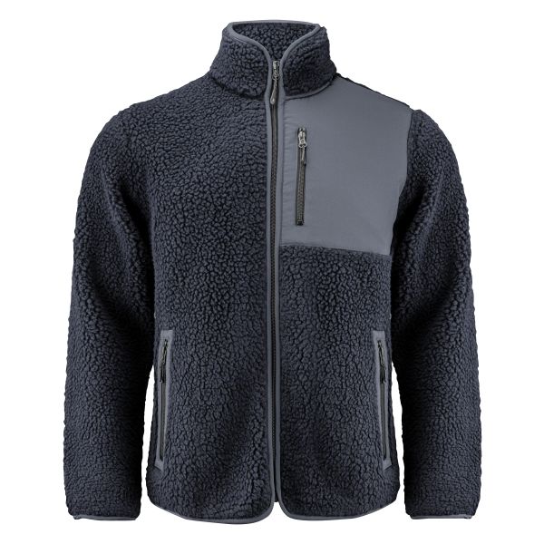 Fleecejacka James Harvest Kingsley Pile  Marinblå XXL