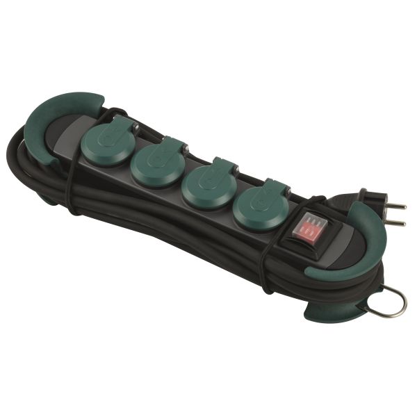 Grenuttag Rutab 500.200 4 st uttag, 4 m kabel 