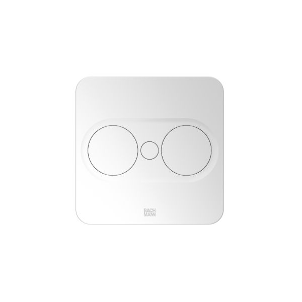 Stikkontakt Rutab 946.205 firkant, USB A/C, avtakbart lokk Hvit